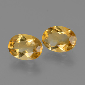 Pedras preciosas de citrino dourado natural de 1,94 ct, corte oval, VVS