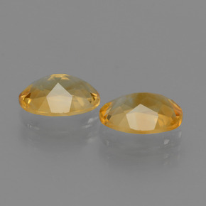 Pedras preciosas de citrino dourado natural de 1,94 ct, corte oval, VVS
