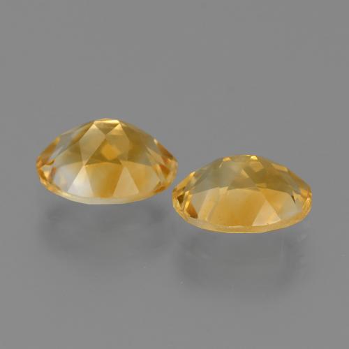 Pedras preciosas de Citrino Medium Dark-Golden natural de 2.19 ct, Corte Oval, VS