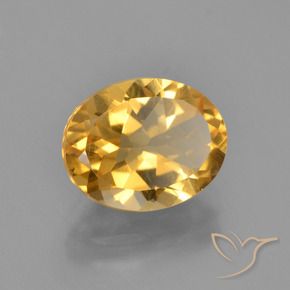 Citrino Laranja Dourado Profundo Natural 2.68ct, oval, VVS-VS