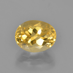 Citrino dourado natural 2,62ct, corte oval, VVS-VS