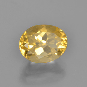 Citrino dourado natural 2,62ct, corte oval, VVS-VS