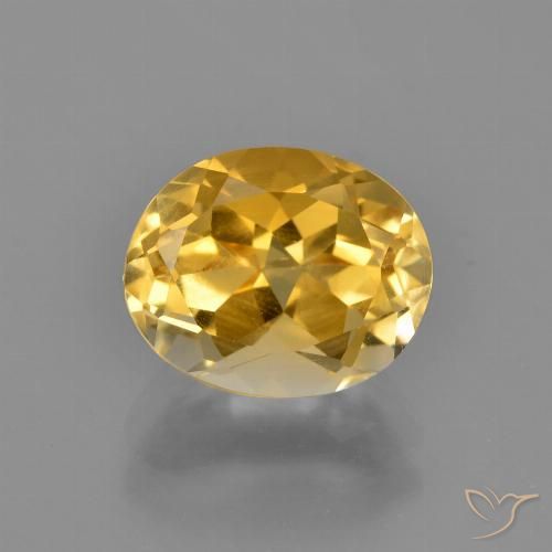 2.68ct Natural Dourado Médio-escuro Citrino, oval, VVS