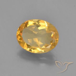 Citrino Dourado médio Natural 2.06ct, oval, VVS-VS