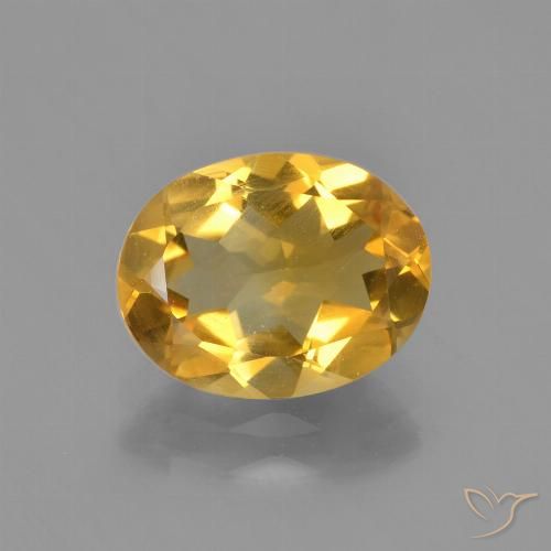 2.15ct Natural Dourado médio Citrino, oval, VVS-VS