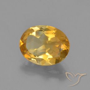 Citrino Dourado médio Natural 2.15ct, oval, VVS-VS