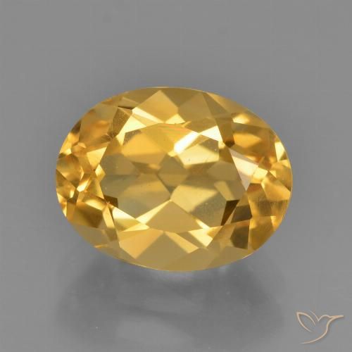 2.40ct Natural Laranja Dourada Citrino, oval, VS