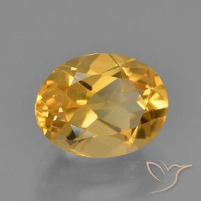 Citrino Laranja Dourada Natural 2.40ct, oval, VS