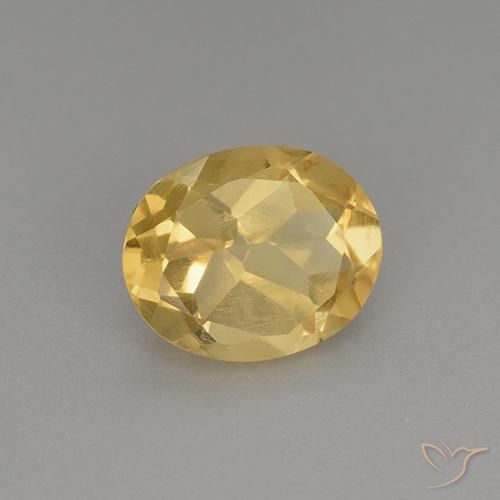 Citrino Dourado médio Natural 2.30ct, oval, VS