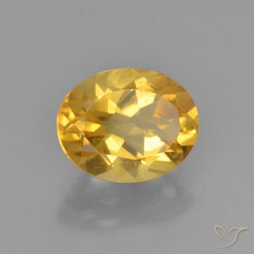 Citrino Dourado médio Natural 2.41ct, oval, VVS