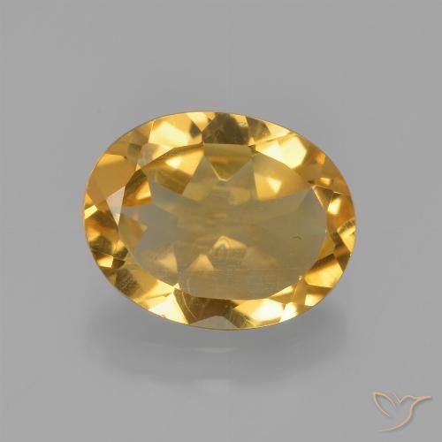 2.09ct Natural Dourado Médio-escuro Citrino, oval, VS