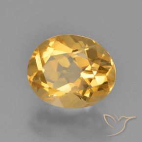 Citrino Laranja Dourado Profundo Natural 2.45ct, oval, VS