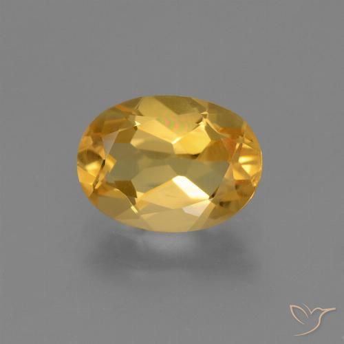 1.78ct Natural Laranja-Ouro Citrino, oval, VVS-VS