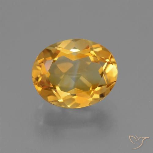 2.40ct Natural Laranja-Ouro Citrino, oval, VVS