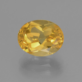 Citrino dourado natural 2,80ct, corte oval, VVS-VS