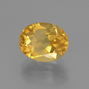Citrino dourado natural 2,80ct, corte oval, VVS-VS