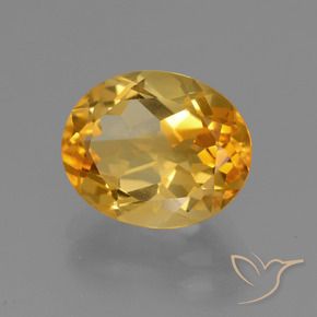 Citrino Laranja Dourada Natural 3.23ct, oval, VVS-VS