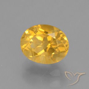 Citrino ouro brilhante Natural 2.57ct, oval, VVS-VS