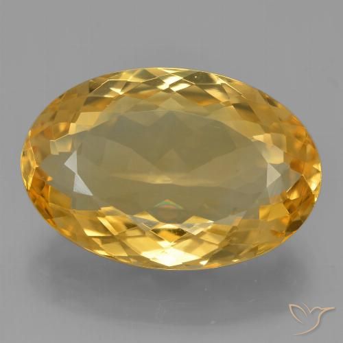 9.54ct Natural Dourado Médio-escuro Citrino, oval, VVS