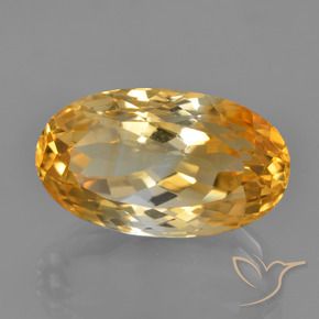 Citrino Laranja Profundo-Ouro Natural 9.18ct, oval, VVS