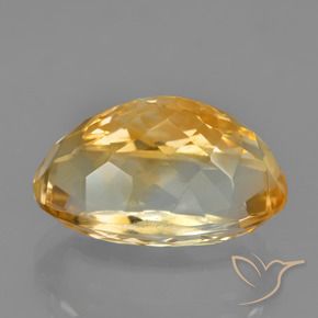 Citrino Laranja Profundo-Ouro Natural 9.18ct, oval, VVS