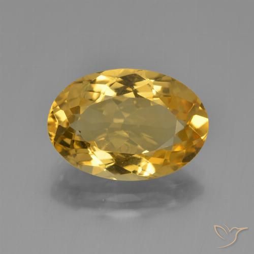 4.34ct Natural Laranja Dourada Citrino, oval, VVS
