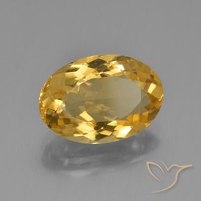 Citrino Laranja Dourada Natural 4.34ct, oval, VVS