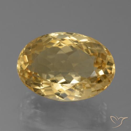 8.04ct Natural Laranja Dourada Citrino, oval, VVS