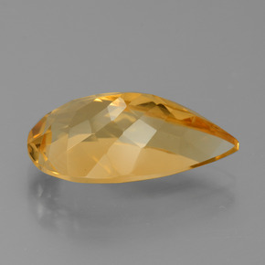 Citrino dourado natural 7,46ct, formato de pêra, VVS
