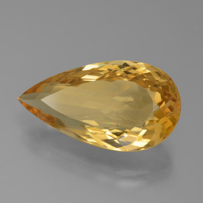 Citrino dourado natural 8,90ct, formato de pêra, VVS