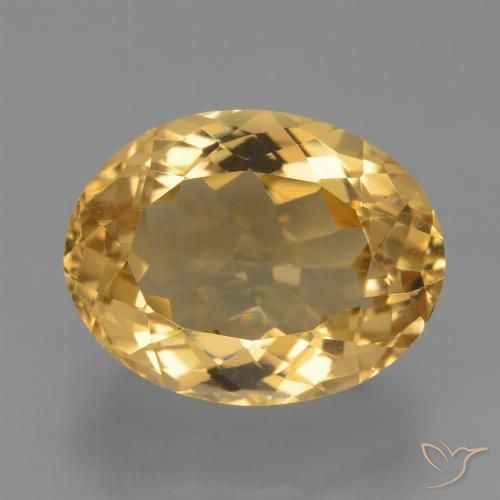 6.23ct Natural Laranja Dourado Profundo Citrino, oval, VVS