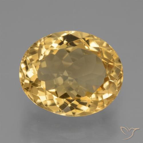 6.73ct Natural Dourado Médio-escuro Citrino, oval, VVS