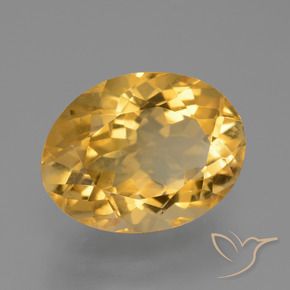Citrino Laranja Dourado Profundo Natural 6.57ct, oval, VVS-VS