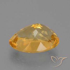 Citrino Laranja Dourado Profundo Natural 6.57ct, oval, VVS-VS