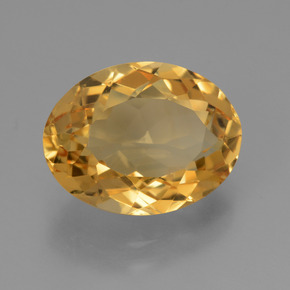 Citrino dourado natural 5,81ct, corte oval, VVS
