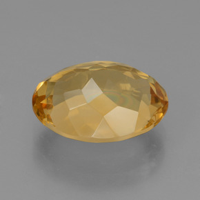Citrino dourado natural 5,81ct, corte oval, VVS