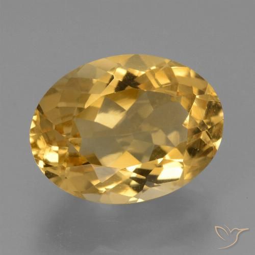 5.85ct Natural Laranja Dourado Profundo Citrino, oval, VVS