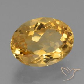 Citrino Laranja Dourado Profundo Natural 5.85ct, oval, VVS