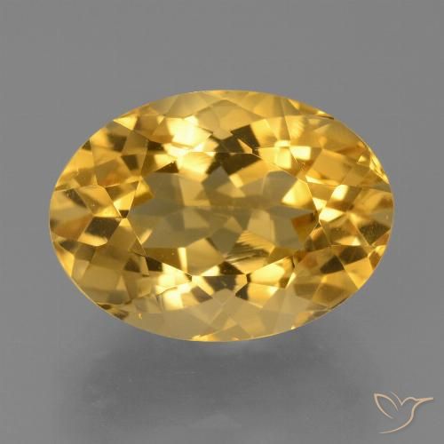 5.70ct Natural Laranja Dourado Profundo Citrino, oval, VVS