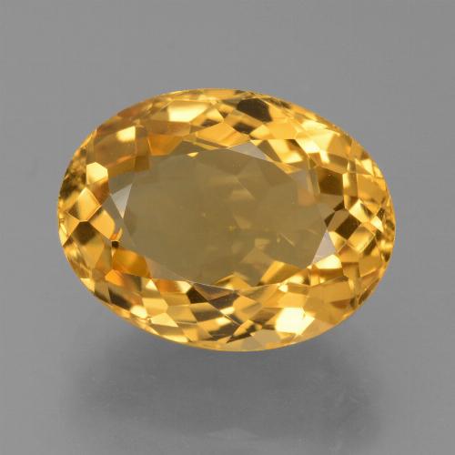 Citrino dourado natural 5,62ct, corte oval, VVS