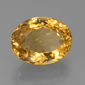 Citrino dourado natural 5,62ct, corte oval, VVS