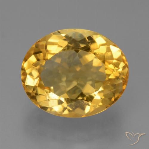 5.68ct Natural Laranja Dourado Profundo Citrino, oval, VS