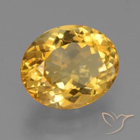 Citrino Laranja Dourado Profundo Natural 5.68ct, oval, VS