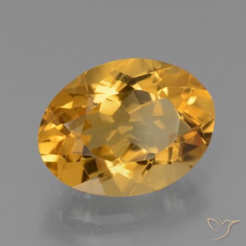 Citrino Dourado Escuro Natural 4.43ct, oval, VVS