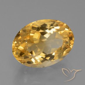 Citrino Laranja Dourado Profundo Natural 4.10ct, oval, VVS