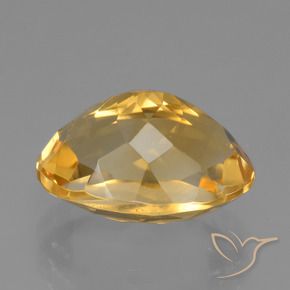Citrino Laranja Dourado Profundo Natural 4.10ct, oval, VVS
