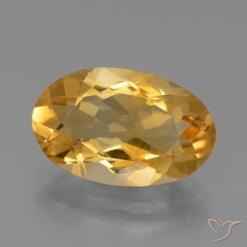 3.91ct Natural Dourado Médio-escuro Citrino, oval, VS
