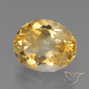 Citrino Dourado Natural 3.90ct, oval, VVS-VS