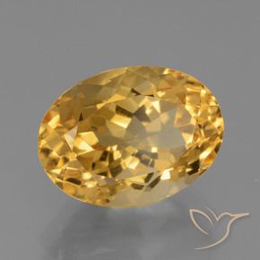 Citrino Dourado Médio-escuro Natural 3.87ct, oval, VVS