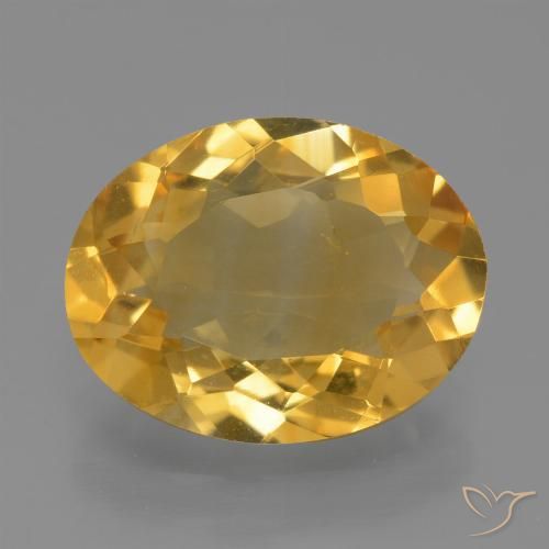 3.52ct Natural ouro médio Citrino, oval, VS